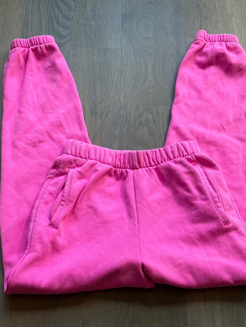 womens pink high rise relaxed joggers